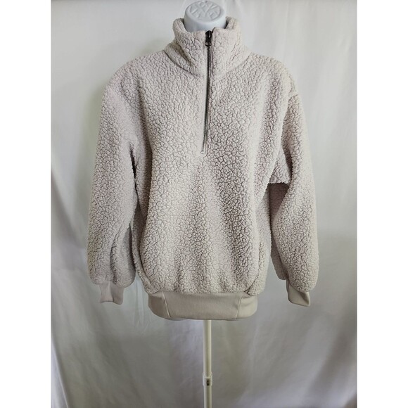 American Eagle Women's Long Sleeve 1/4 Zip Sherpa Casual Pullover Size XS - Picture 1 of 9